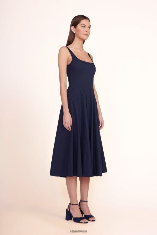 Frauen Wells-Kleid Marine 466Z55 STAUD Kleidung