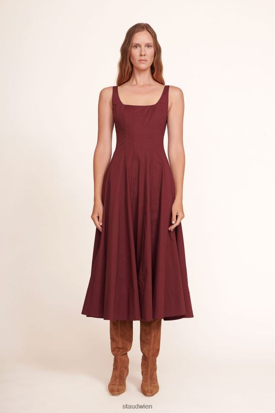 Frauen Wells-Kleid Pflaume 466Z56 STAUD Kleidung