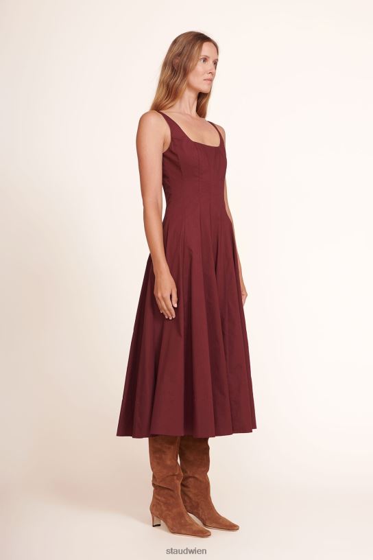 Frauen Wells-Kleid Pflaume 466Z56 STAUD Kleidung
