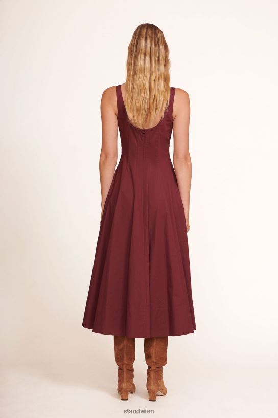 Frauen Wells-Kleid Pflaume 466Z56 STAUD Kleidung
