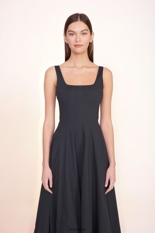 Frauen Wells-Kleid Schwarz 466Z47 STAUD Kleidung
