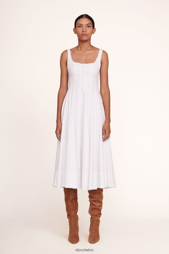 Frauen Wells-Kleid Weiss 466Z60 STAUD Kleidung
