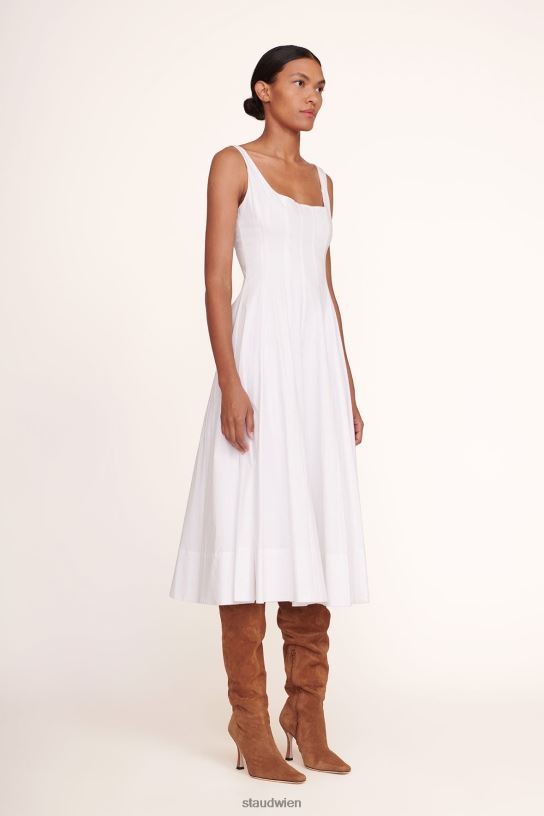 Frauen Wells-Kleid Weiss 466Z60 STAUD Kleidung