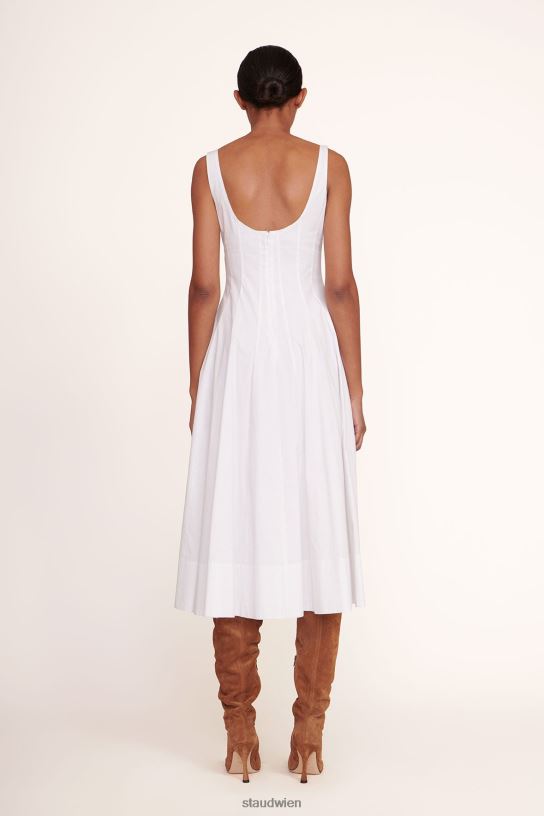 Frauen Wells-Kleid Weiss 466Z60 STAUD Kleidung