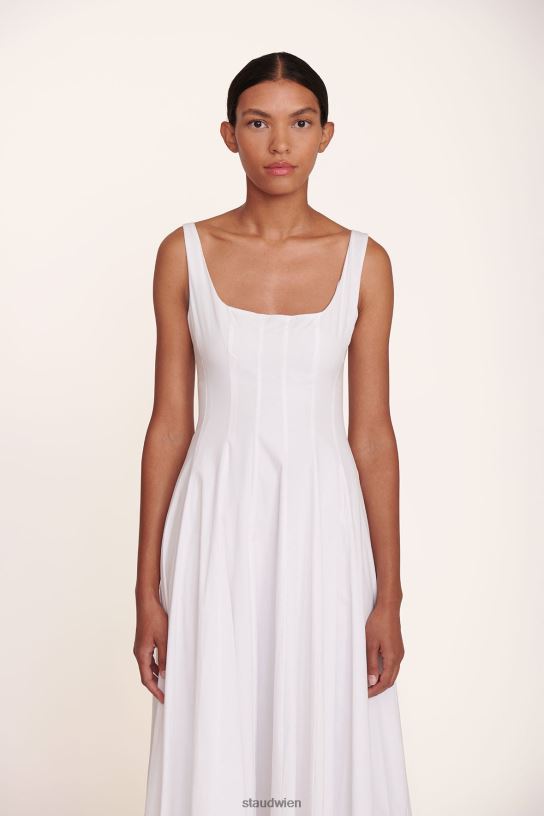 Frauen Wells-Kleid Weiss 466Z60 STAUD Kleidung