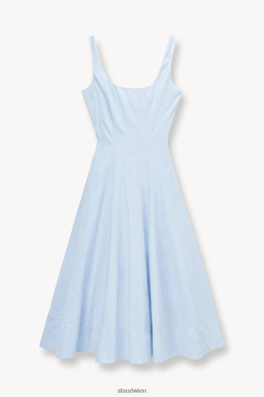Frauen Wells-Kleid französisches Blau 466Z51 STAUD Kleidung