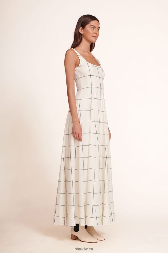Frauen Wells Maxikleid Fensterscheibe aus Elfenbein 466Z247 STAUD Kleidung