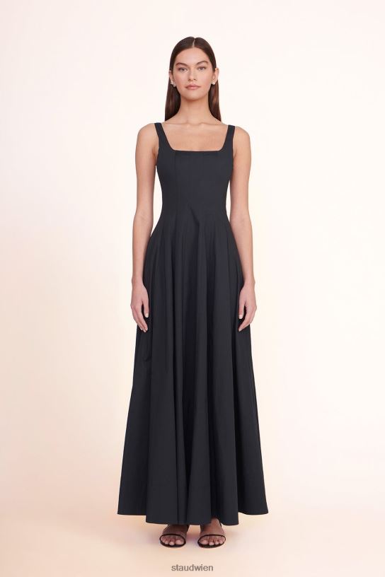 Frauen Wells Maxikleid Schwarz 466Z246 STAUD Kleidung