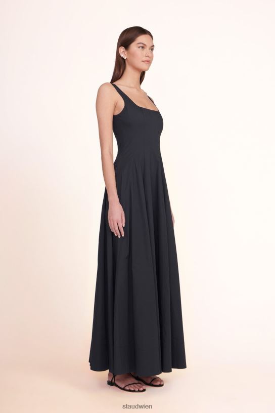 Frauen Wells Maxikleid Schwarz 466Z246 STAUD Kleidung