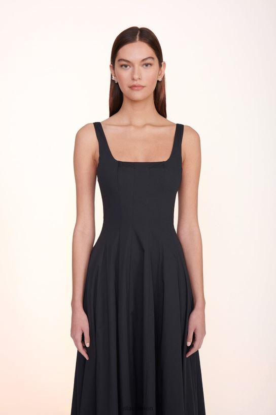 Frauen Wells Maxikleid Schwarz 466Z246 STAUD Kleidung
