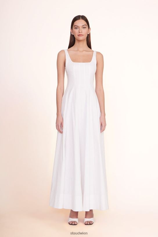 Frauen Wells Maxikleid Weiss 466Z249 STAUD Kleidung