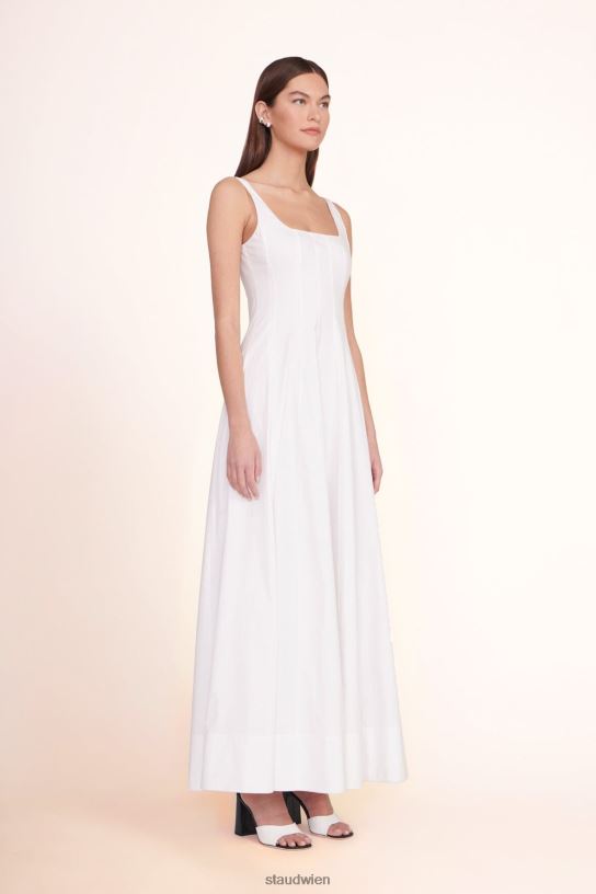 Frauen Wells Maxikleid Weiss 466Z249 STAUD Kleidung