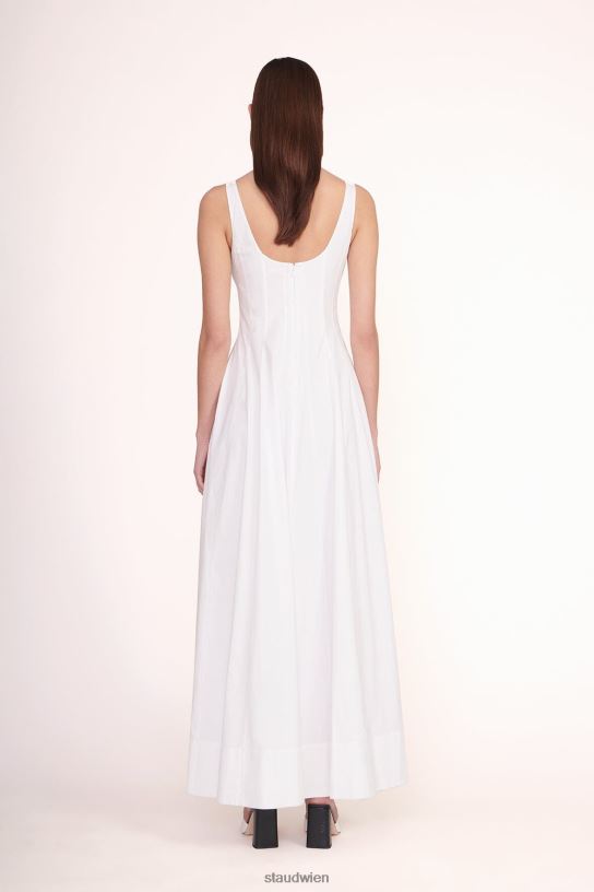 Frauen Wells Maxikleid Weiss 466Z249 STAUD Kleidung