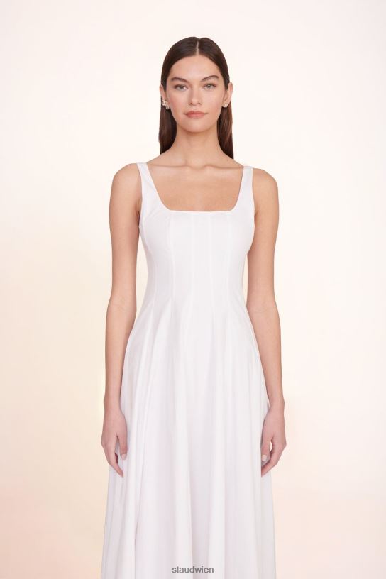 Frauen Wells Maxikleid Weiss 466Z249 STAUD Kleidung