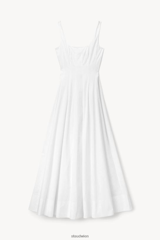 Frauen Wells Maxikleid Weiss 466Z249 STAUD Kleidung