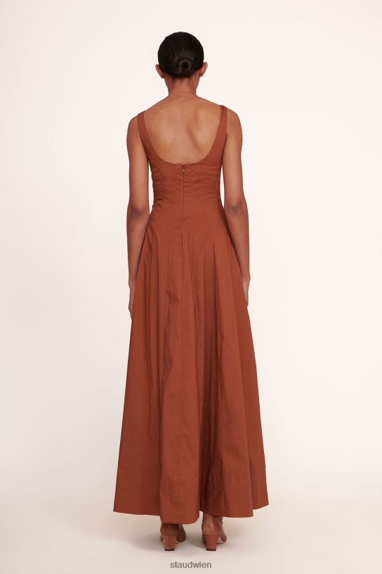 Frauen Wells Maxikleid bräunen 466Z248 STAUD Kleidung