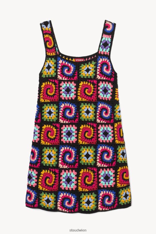 Frauen psychedelisches Kleid saurer Regenbogen 466Z241 STAUD Kleidung