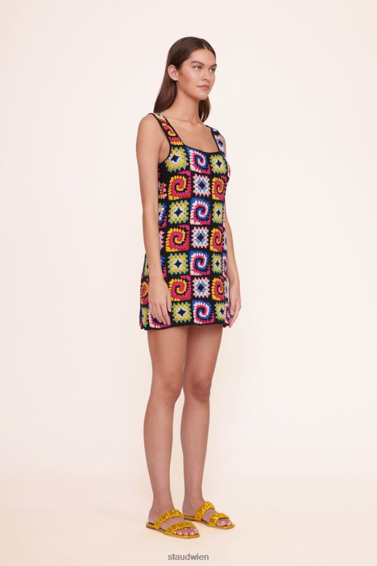 Frauen psychedelisches Kleid saurer Regenbogen 466Z241 STAUD Kleidung