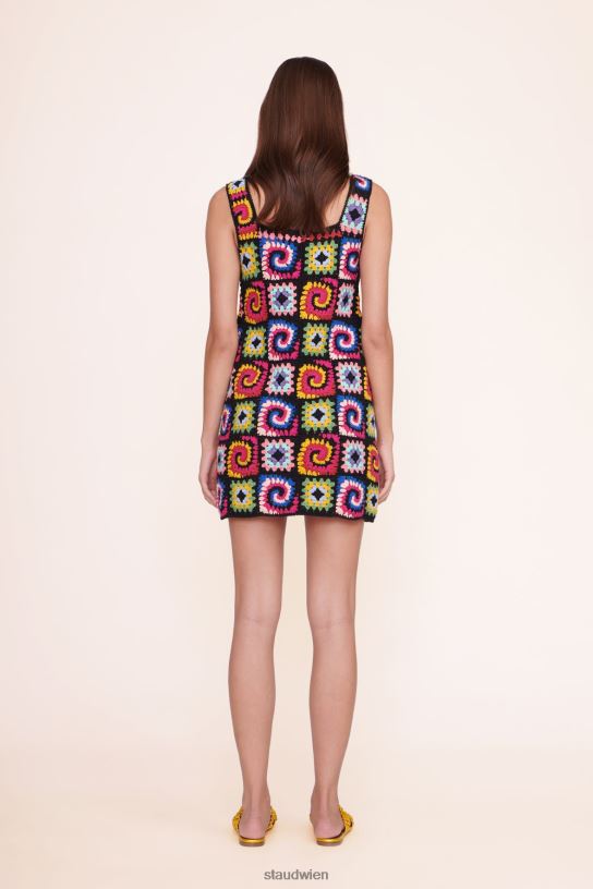 Frauen psychedelisches Kleid saurer Regenbogen 466Z241 STAUD Kleidung