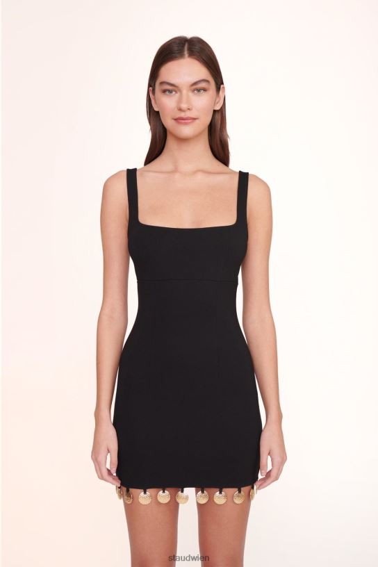 Frauen robustes Kleid Schwarz 466Z271 STAUD Kleidung