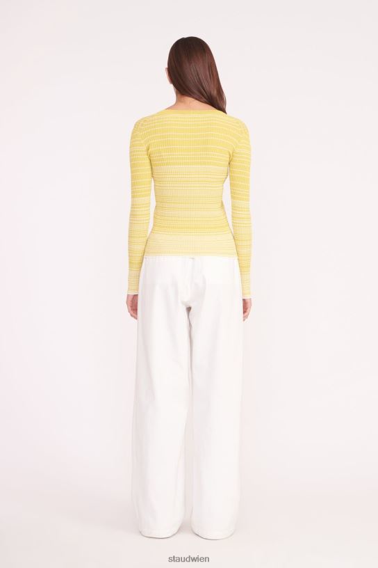 Frauen Cargo-Pullover Pollen weiß 466Z570 STAUD Kleidung