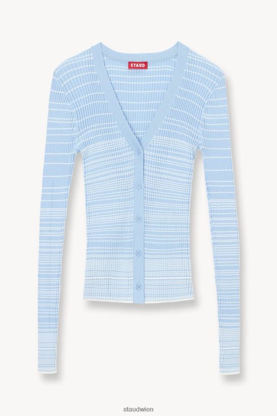 Frauen Cargo-Pullover französisch blau weiß 466Z572 STAUD Kleidung