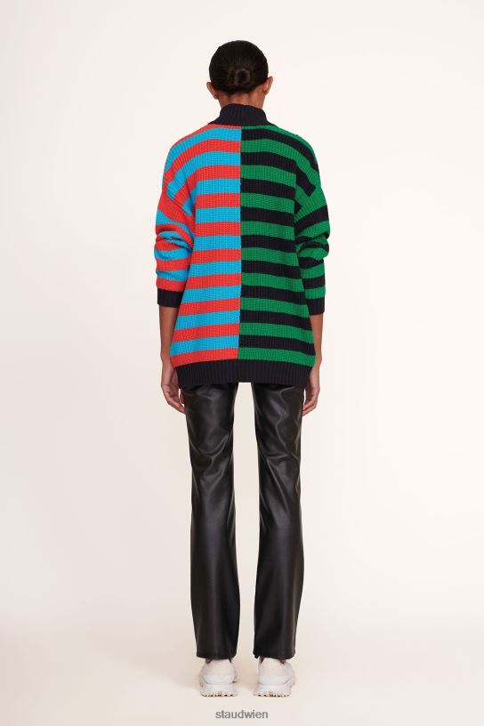 Frauen Hampton-Pullover Cabana Stripe Multi 466Z595 STAUD Kleidung