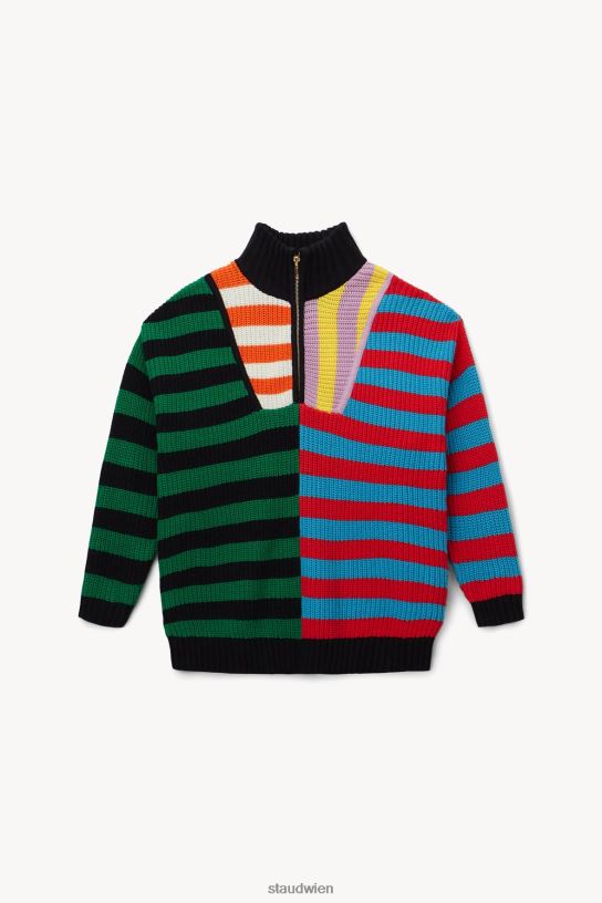 Frauen Hampton-Pullover Cabana Stripe Multi 466Z595 STAUD Kleidung