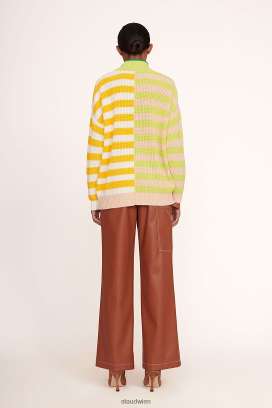 Frauen Hampton-Pullover Capri-Streifen mehrfarbig 466Z596 STAUD Kleidung