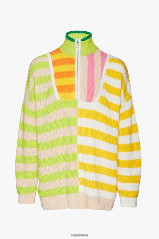 Frauen Hampton-Pullover Capri-Streifen mehrfarbig 466Z596 STAUD Kleidung