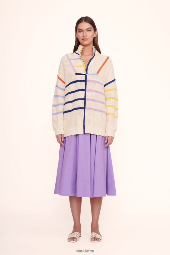 Frauen Hampton-Pullover Säure ecru 466Z594 STAUD Kleidung