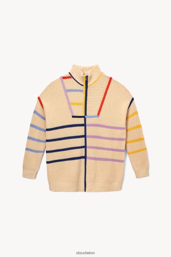 Frauen Hampton-Pullover Säure ecru 466Z594 STAUD Kleidung