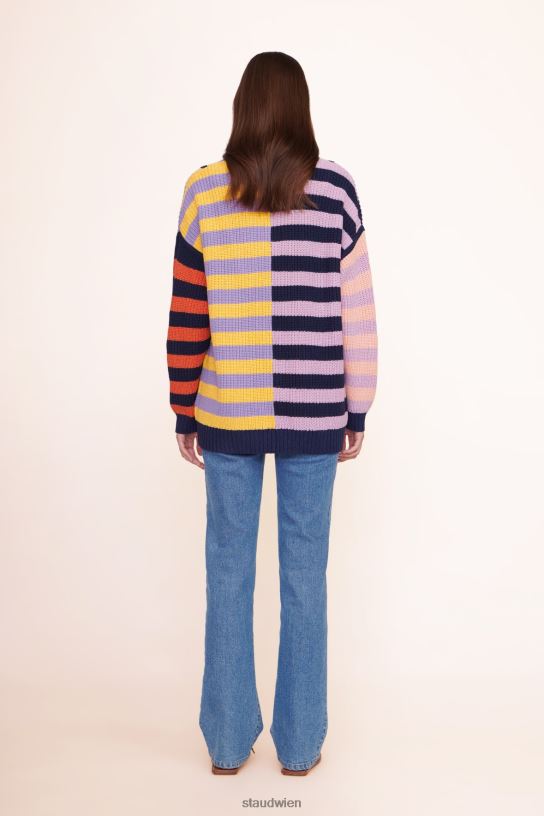 Frauen Hampton-Pullover saurer Regenbogen 466Z601 STAUD Kleidung