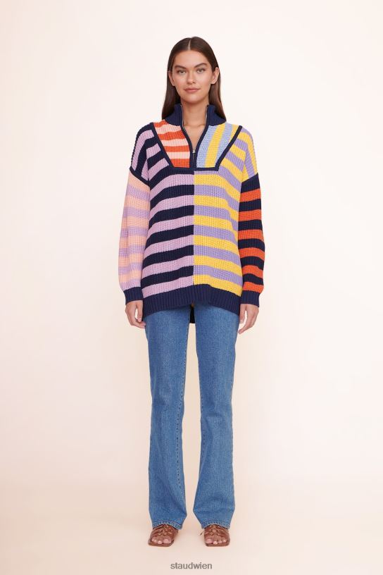 Frauen Hampton-Pullover saurer Regenbogen 466Z601 STAUD Kleidung