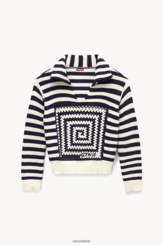 Frauen Pullover aus Legierung saures Kobalt 466Z603 STAUD Kleidung