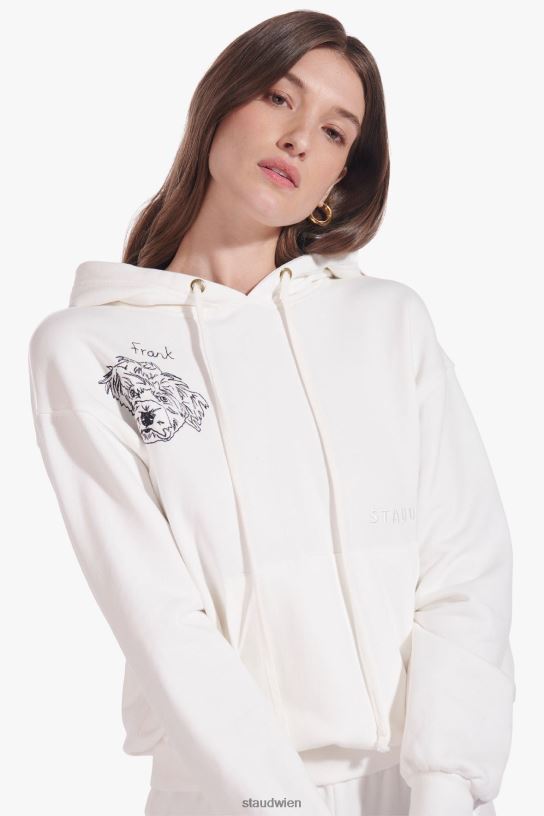 Frauen individuelles Kapuzen-Sweatshirt Elfenbein 466Z1032 STAUD x C.BONZ Zubehör