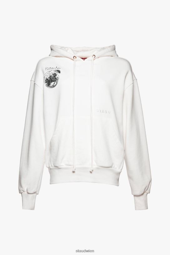 Frauen individuelles Kapuzen-Sweatshirt Elfenbein 466Z1032 STAUD x C.BONZ Zubehör