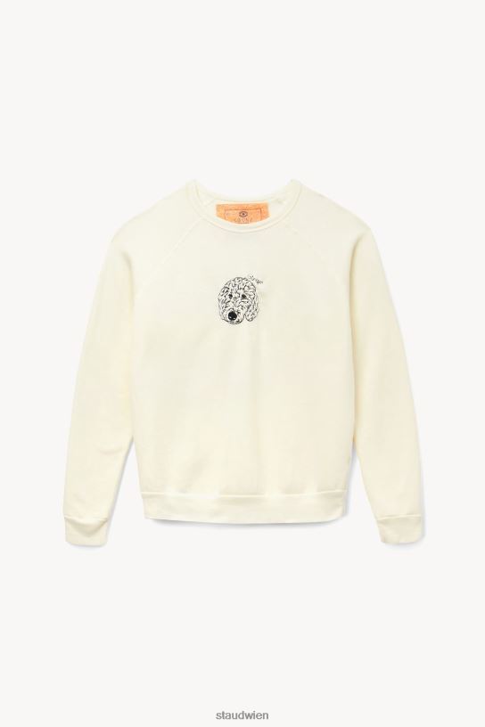 Frauen individuelles Sweatshirt Creme 466Z1026 STAUD x C.BONZ Zubehör