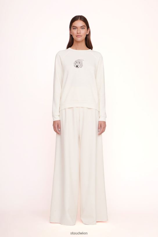 Frauen individuelles Sweatshirt Creme 466Z1026 STAUD x C.BONZ Zubehör