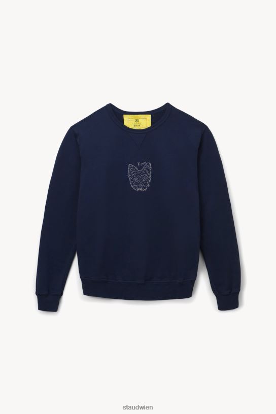 Frauen individuelles Unisex-Sweatshirt Marine 466Z1029 STAUD x C.BONZ Zubehör