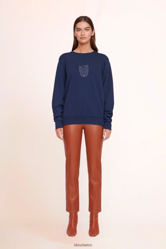 Frauen individuelles Unisex-Sweatshirt Marine 466Z1029 STAUD x C.BONZ Zubehör
