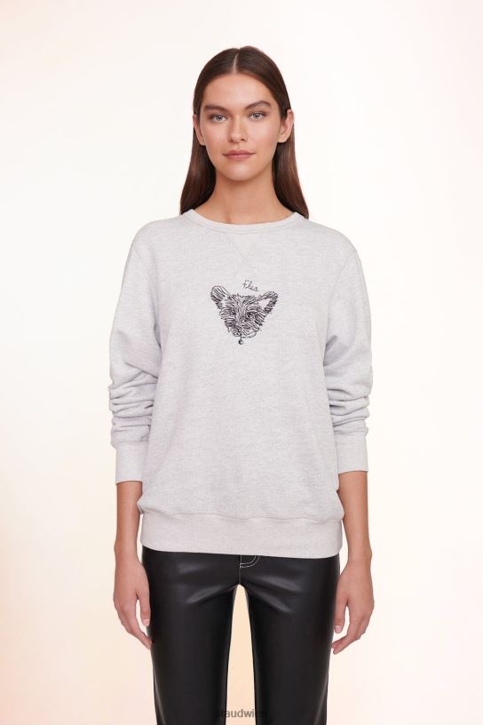 Frauen individuelles Unisex-Sweatshirt grau 466Z1028 STAUD x C.BONZ Zubehör