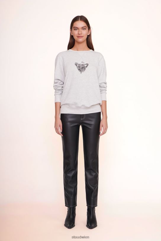Frauen individuelles Unisex-Sweatshirt grau 466Z1028 STAUD x C.BONZ Zubehör