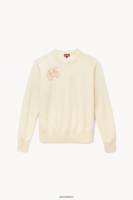 Frauen maßgeschneiderter Kaschmirpullover Creme 466Z1035 STAUD x C.BONZ Zubehör
