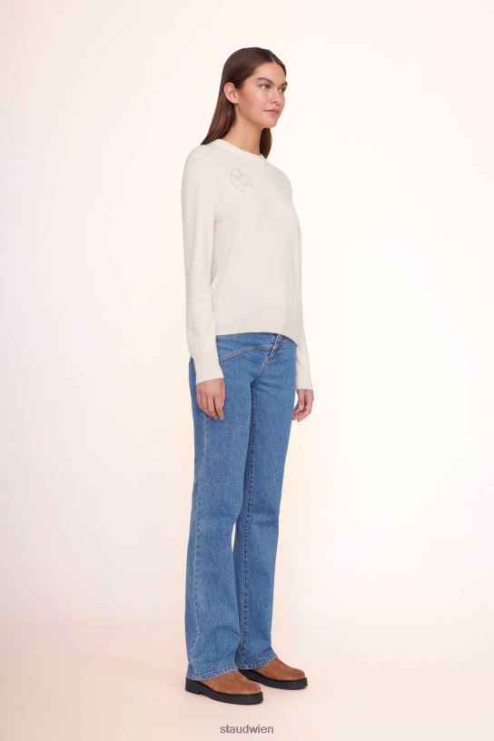 Frauen maßgeschneiderter Kaschmirpullover Creme 466Z1035 STAUD x C.BONZ Zubehör