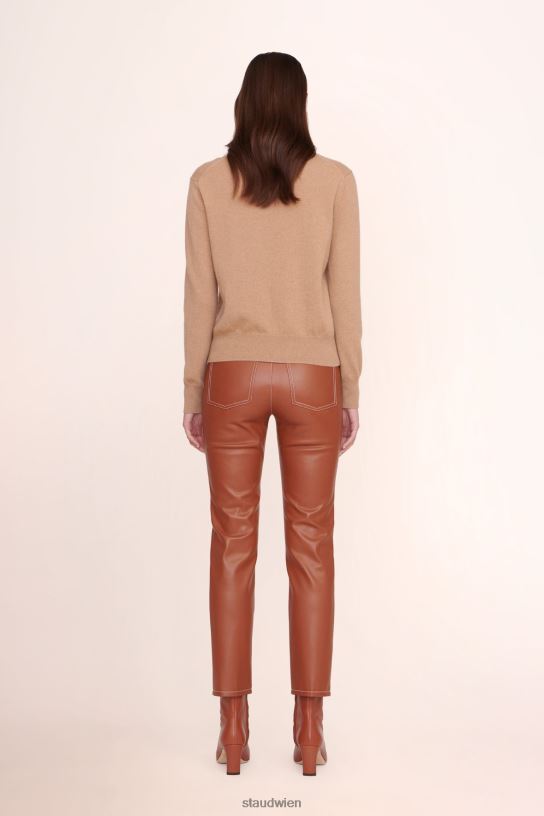 Frauen maßgeschneiderter Kaschmirpullover Kamel 466Z1034 STAUD x C.BONZ Zubehör