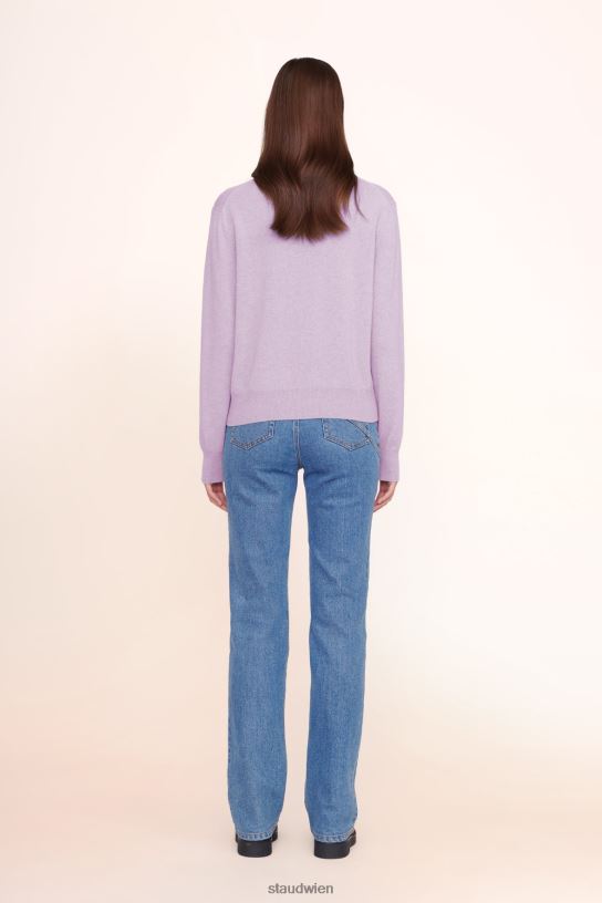 Frauen maßgeschneiderter Kaschmirpullover Lavendel 466Z1036 STAUD x C.BONZ Zubehör