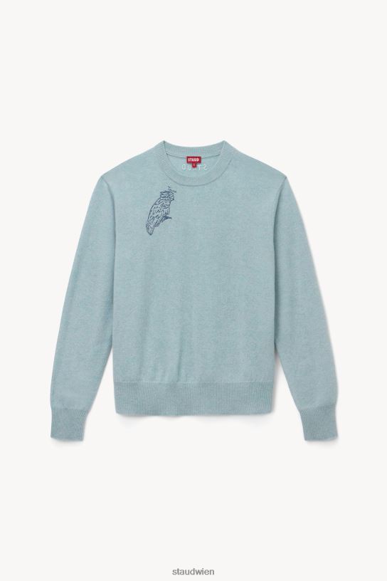Frauen maßgeschneiderter Kaschmirpullover hellblau 466Z1033 STAUD x C.BONZ Zubehör