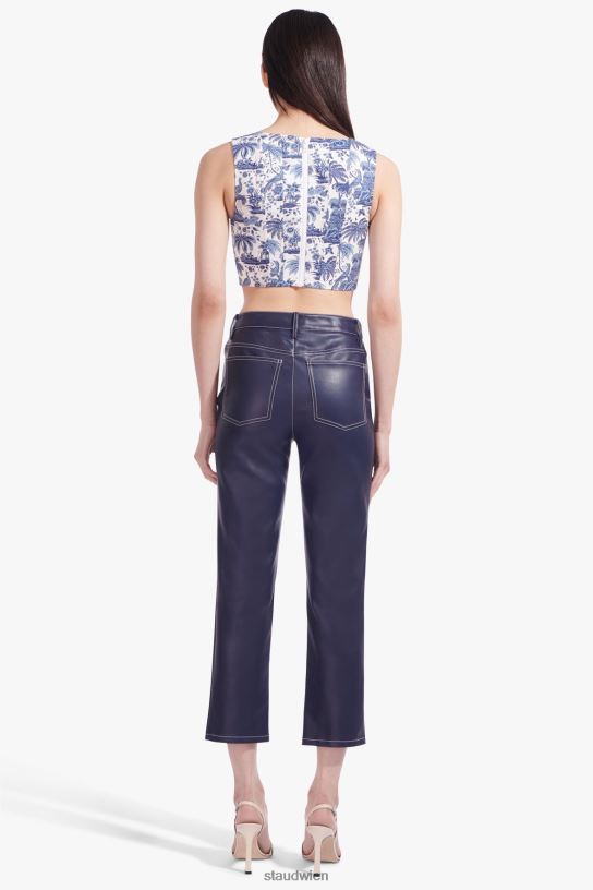 Frauen Alice oben Porzellanblauer Toile 466Z456 STAUD Kleidung