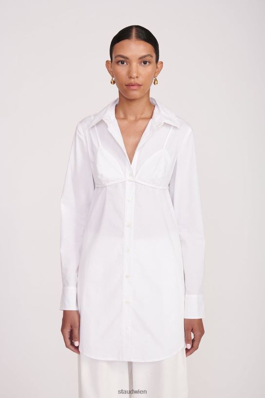 Frauen Alita-Tunika Weiss 466Z326 STAUD Kleidung